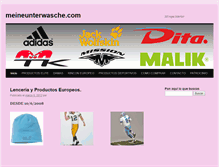 Tablet Screenshot of meineunterwasche.com